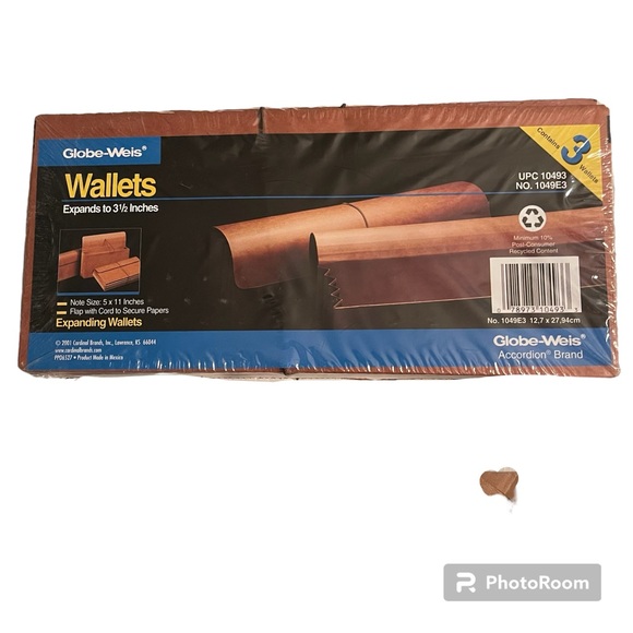 Package of 3 expanding wallet type folders - Picture 1 of 3
